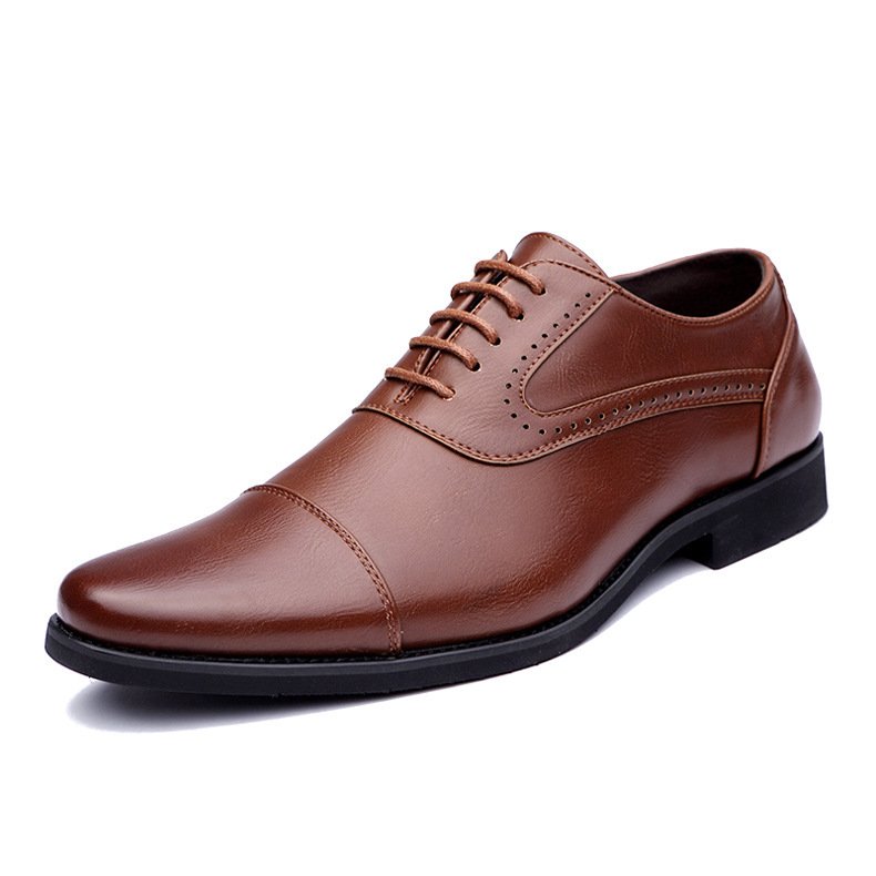 Simple Fashion Trend Casual Leather Shoes For Men - Image 2