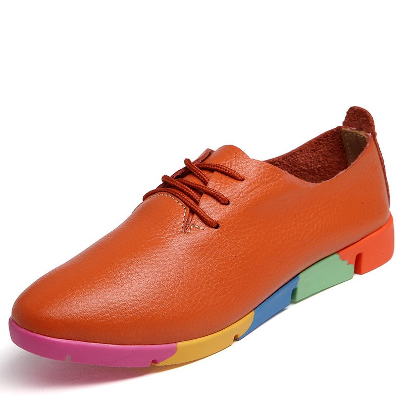 Pointed Shoes Women Leather White Shoes Women Nurse Shoes Casual Shoes Wholesale Specials - Image 5