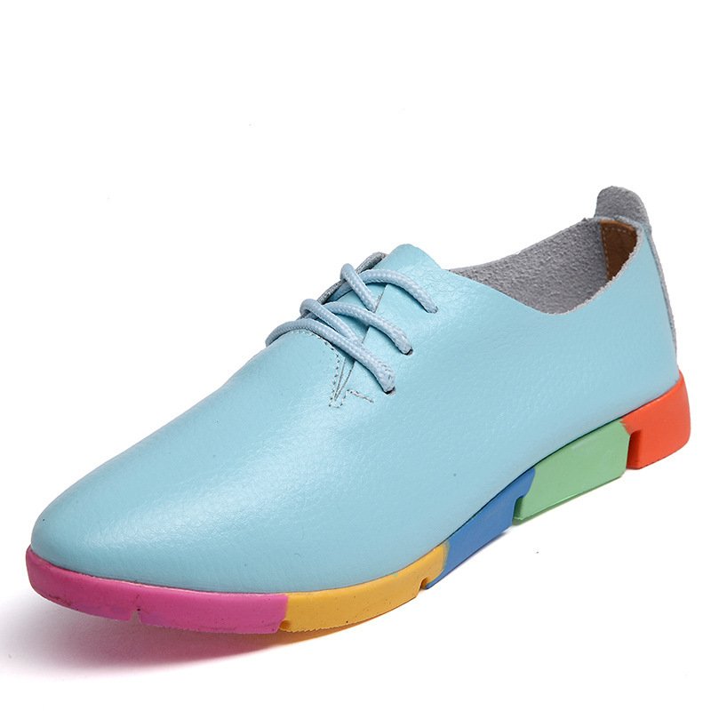 Pointed Shoes Women Leather White Shoes Women Nurse Shoes Casual Shoes Wholesale Specials - Image 3