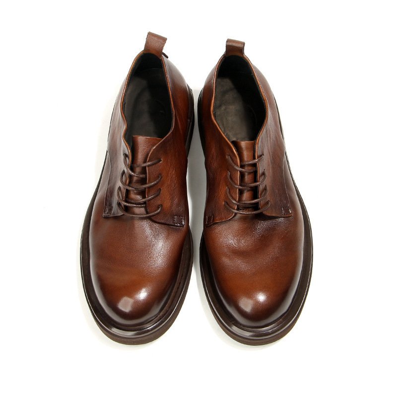 British-style Vintage Leather Shoes For Men - Image 5
