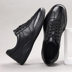 Mens Casual Leather Shoes Breathable Genuine Leather Shoes For Men
